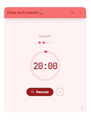 Pomodoro Timer screenshot